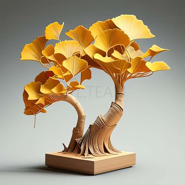 3D model Juracimbrophlebia ginkgofolia (STL)